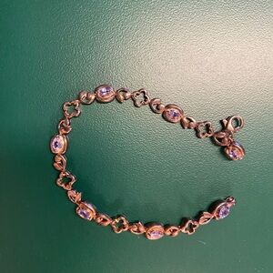 Sterling tanzanite bracelet
